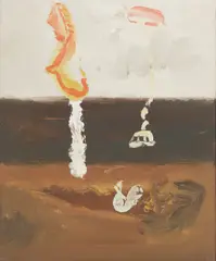 Untitled by Maurice Cockrill, oil on canvas 51 x 41cm ., sold Jun 2020