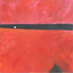 Untitled by Barbara McGivern, acrylic on canvas 123 x 122.5cm, sold Jun 2020