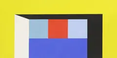 Untitled by Peter Denmark, acrylic on canvas 90 x 180.5cm, sold Jun 2020