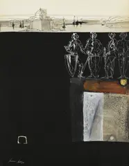 Emvin Cremona, Untitled, mixed media 62.5 x 50.5cm .