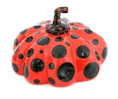 Untitled by Yayoi Kusama, b.1929) 'NAOSHIMA PUMPKIN' Painted cast resin multiple, sold Jun 2020