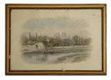 George Fall, Untitled, YORK MINSTER watercolour Signed l.l. Sheet 34 x 49cm