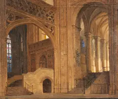 Heinrich Hansen, Canterbury Cathedral, oil on canvas