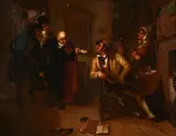 Robert William Buss, Soliciting a Vote, oil on board
