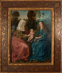 Master of Frankfurt, Virgin and Child with Saint Anne, ca. 1508, oil on panel