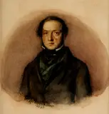 Oscar Gustave Rejlander, Self Portrait, 1842, watercolor on card