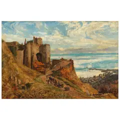 William Linton, Dover Castle, oil on canvas