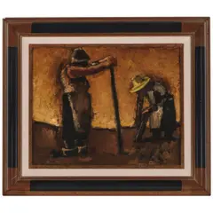 Oystermen by Josef Herman R.A., oil on canvas, offered Nov 2025