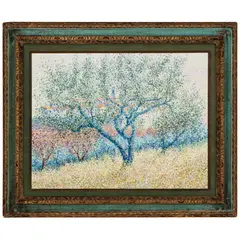 Serge Mendjisky, St. Paul de Vence, oil on canvas