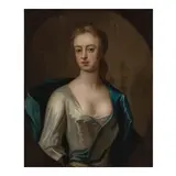 English School, Portrait of a woman, oil on canvas