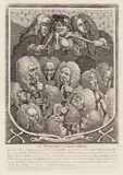 William Hogarth, The Company of Undertakers (Paulson 1989.144), 1736, Etching on wove paper