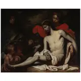 Luciano Borzone, La pieta, oil on canvas