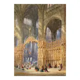 Heinrich Hermann Schafer, Cathedral at Toledo, Spain, watercolor on paper