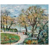 Max Agostini, Along a river, oil on canvas