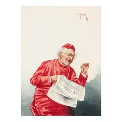 Emilie Heller, Le Figaro, goauche on paper