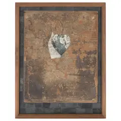 Varujan Boghosian, The glass heart, 1989, mixed media
