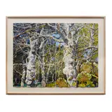 October blue, October gold (diptych) by Patricia Tobacco Forrester, both watercolor on paper, sold Mar 2025