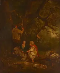 George Morland, The woodcutter, oil on canvas