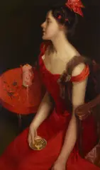John da Costa, A portrait of Mrs. Knight, oil on canvas
