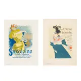 Jules Chéret, Saxoléine; La Revue Blanche, pl. 13; 82, from Les Maîtres de l'Affiche, 1895; 1897, Lithographs in colors on wove paper, each with the blindstamp of the printer, Chaix, Paris