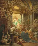 Louis Béroud, Regum regina, oil on canvas