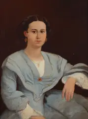 La Señorita de Josefa Neve de Peralta by Spanish School, oil on canvas, sold Sep 2024