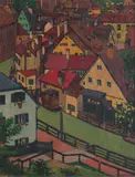 Gyula Kosztolányi-Kann, Bruges, oil on panel