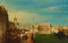 Lucien Whiting Powell, A view of the Grand Canal, Venice, oil on canvas