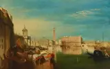 Lucien Whiting Powell, A view of the Grand Canal, Venice, oil on canvas