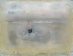 Yuri Kuper, Overturned inkwell, Overturned ikwell  signed and dated 'Y. Kuper .94' (lower right); signed and dated again and dedicated (on the verso)  mixed media on wood