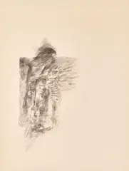 Bruce Conner, Untitled (Totem), 1960, pencil on paper
