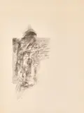 Bruce Conner, Untitled (Totem), 1960, pencil on paper