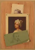 Francesco Alegiani, Still Life with Beatrice Cenci by Guido Reni, oil on canvas