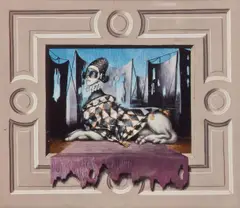 Martin Battersby, Small Sphinx; Harlequin Sphinx, circa 1960; Sphinx (Three Works), watercolor and gouache on paper; acrylic on panel; gouache on panel, respectively