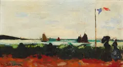 Bernard Lamotte, Morgat, oil on board
