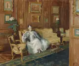 Drian, Portrait of Elsie de Wolfe (Lady Mendl), circa 1956, oil on canvas
