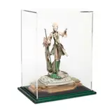 Tony Duquette, Costumed Figure, painted plaster, papier maché, shell, sequins, in giltwood, fabric and acrylic display case