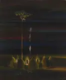 Gilbert Adrian, Boma, oil on canvas