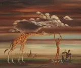 Gilbert Adrian, A Conversation About Marriage, oil on canvas