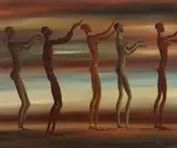 Gilbert Adrian, It Has Been a Fine Day, oil on canvas