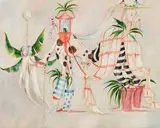 Gilbert Adrian, Imaginary Creatures, oil on canvas