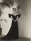 John Engstead, Millicent Rogers in Adrian Velvet Dress, Styled by Diana Vreeland, 1947, gelatin silver print