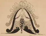 Gilbert Adrian, Showgirls, circa 1920s (Two Works), both ink and wash on paper