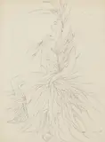 Gilbert Adrian, Fantasy Illustrations, both pencil on paper