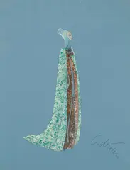 Gilbert Adrian, Costume Designs for Camelot (Two Works), both pencil and crayon on paper