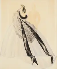 Walter Cohick Plunkett, Costume Design for Princess Troubetskoy in Infamous Women Series, 1939-1940, gouache on paper