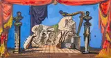 Eugene Berman, Decor Musical for the First Annual Hartford Festival, 1936, gouache, watercolor and ink on paper