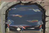 Christian Bérard, Set Design for Symphonie Fantastique, circa 1936, gouache on paper
