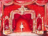 Christian Bérard, Set Design for a Ballet, gouache and pastel on paper