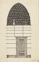 Edward Gorey, Set Design for Dracula, 1977, ink on paper